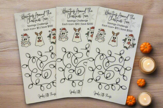 $100 Haunting Around The Christmas Tree saving challenge