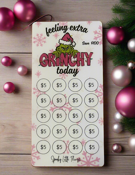 $100 Feeling Grinchy saving challenge